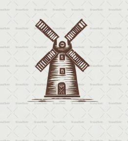 Rustikale Windmühle